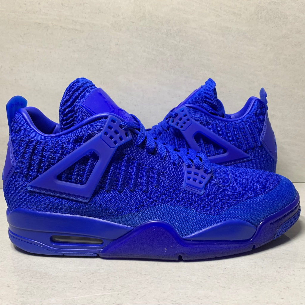 Jordan 4 Retro Flyknit Royal Blue - AQ3559-400 - Talla de hombre 8.5/Talla 9.5/Talla 10.5