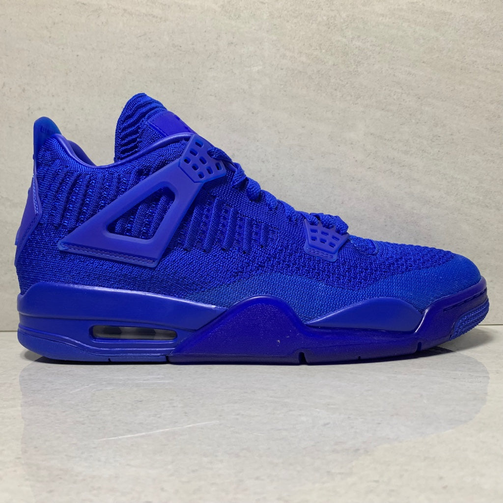 Jordan 4 Retro Flyknit Royal Blue - AQ3559-400 - Talla de hombre 8.5/Talla 9.5/Talla 10.5