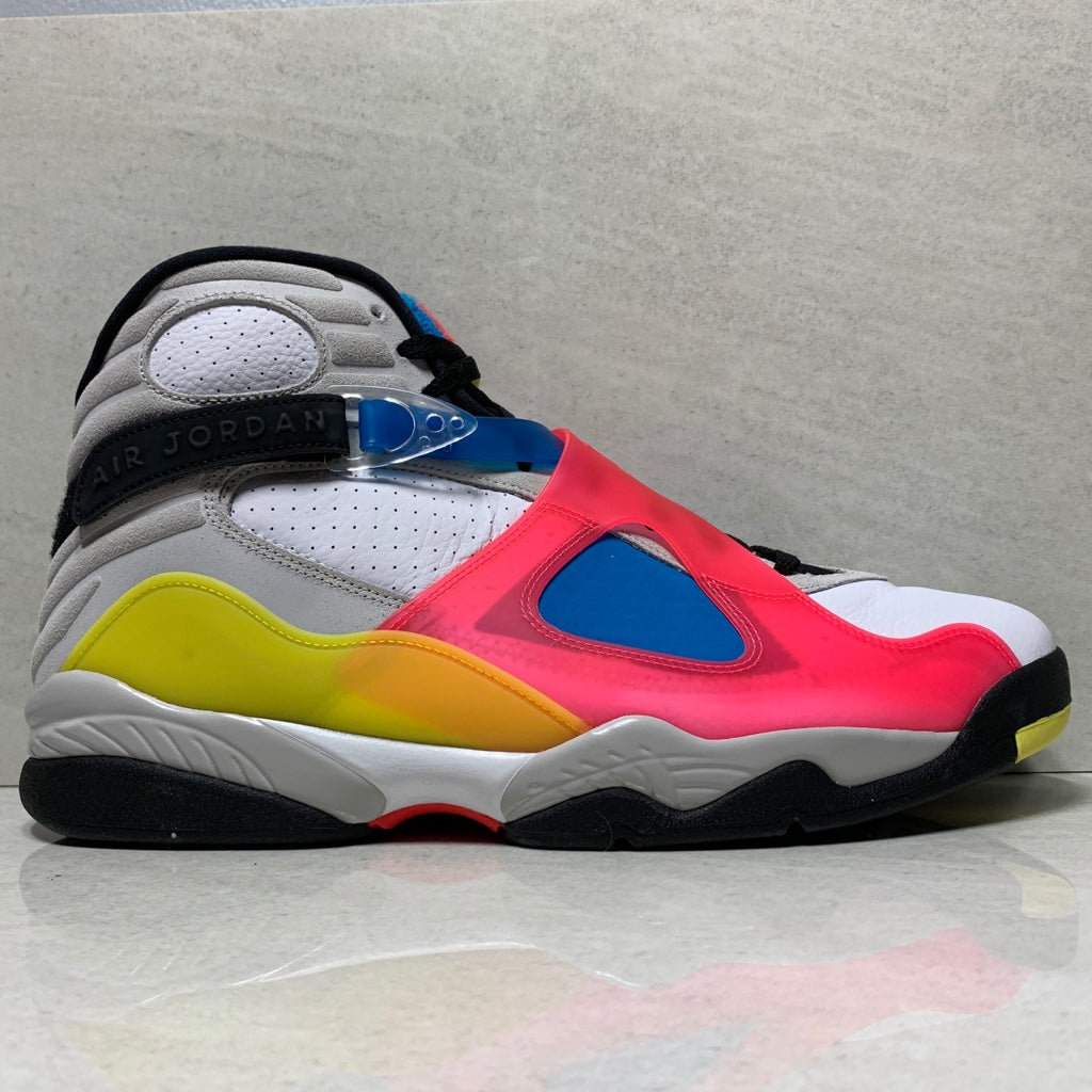 Jordan 8 SP Retro SE White Multicolor - BQ7666-100 - Men's Size 14