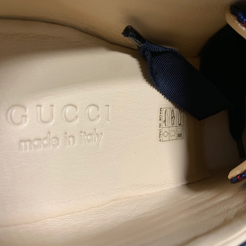 Gucci Falacer Lurex GG Low Top Sneakers - Hombre Talla 9 - Azul