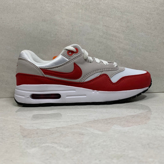Air Max 1 QS GS 2017 White/Red - 827657 101 - Youth Size 5Y