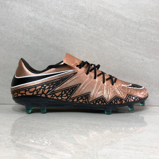 NIKE Hypervenom Phinish II FG 749901 903 Hombre Talla 40 Metalizado Rojo Bronce/Verde Resplandor/Negro