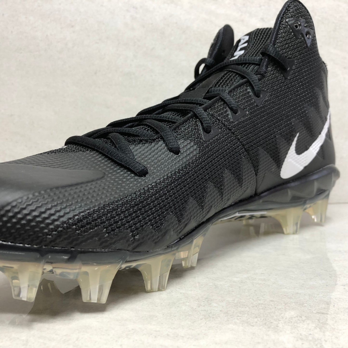 Nike Alpha Menace Pro Mid TD PF 010 Crampons de football pour homme Taille 11,5/Taille 12 Noir