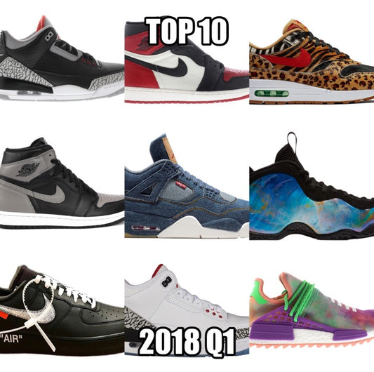 Top 10 Sneakers of 2018 Quarter 1