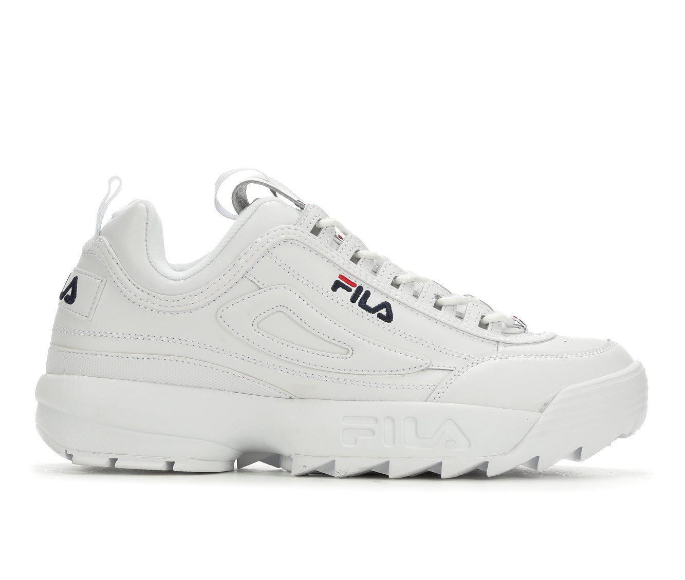 Fila Disruptor II Premium Men's Sneakers White/Navy/Red Size 10