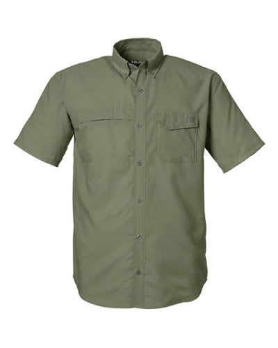 Huk Tide Point Solid SS Shirt Green - Size XL