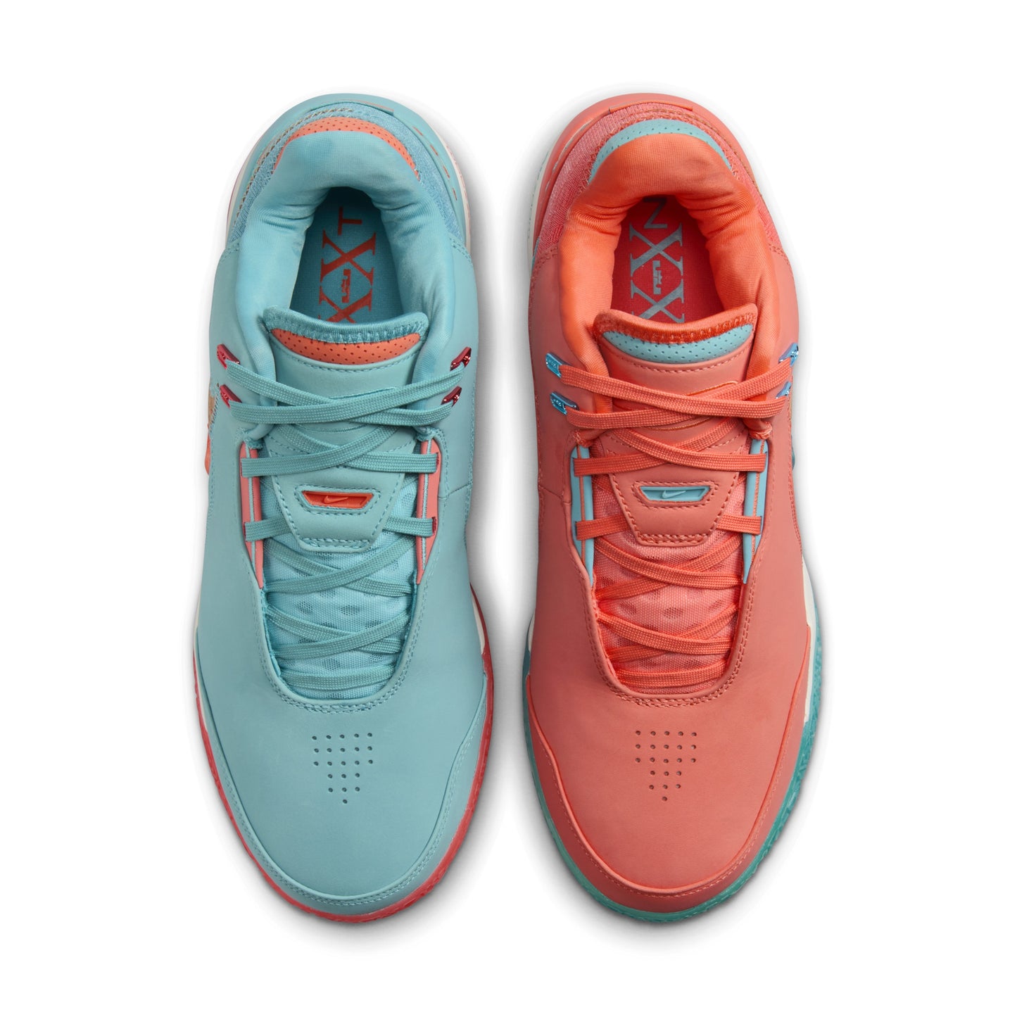 Nike LeBron NXXT Gen AMPD Basketball Shoes Miami Size 12 Mineral Blue Mango Men's - Nike