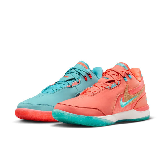Nike LeBron NXXT Gen AMPD Basketball Shoes Miami Size 12 Mineral Blue Mango Men's - Nike