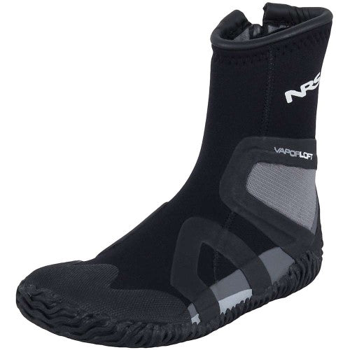 NRS Paddle Shoe Neoprene Water Shoes Black/Grey Size 8 - NRS
