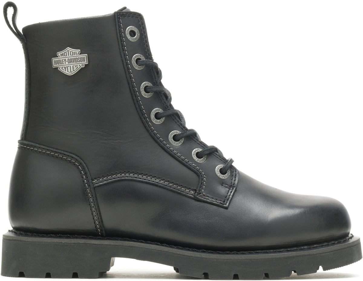 Harley-Davidson Men's Hannon 6.5 in Lace-Up Zip Boots D93840 Black Size 8.5 NIB