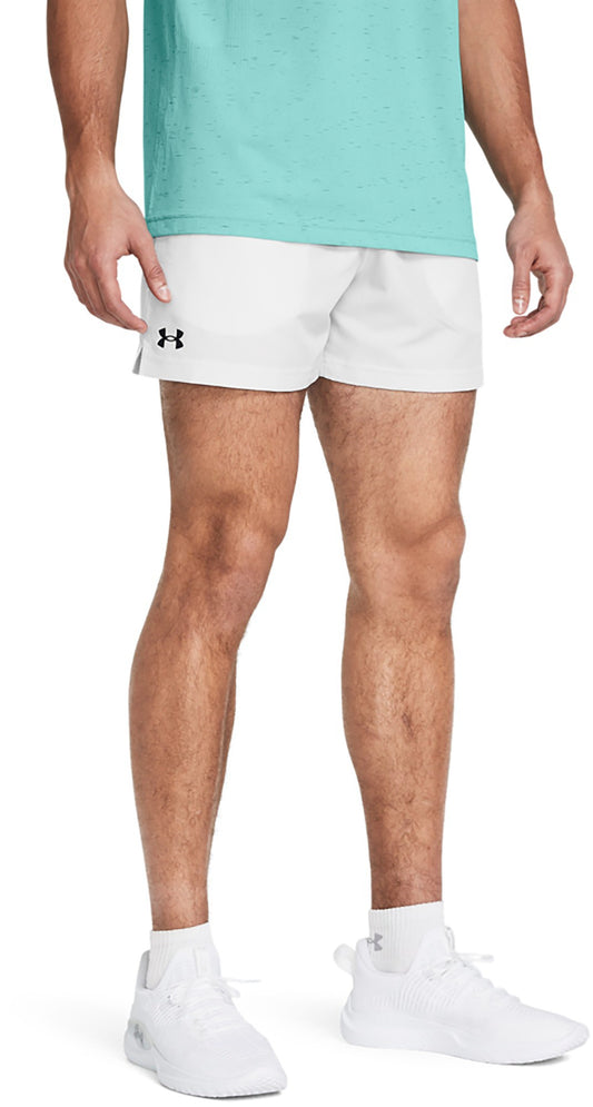 Under Armour Men's Woven 5 in Shorts 1383357-023 Distant Grey Black Size XL NWT