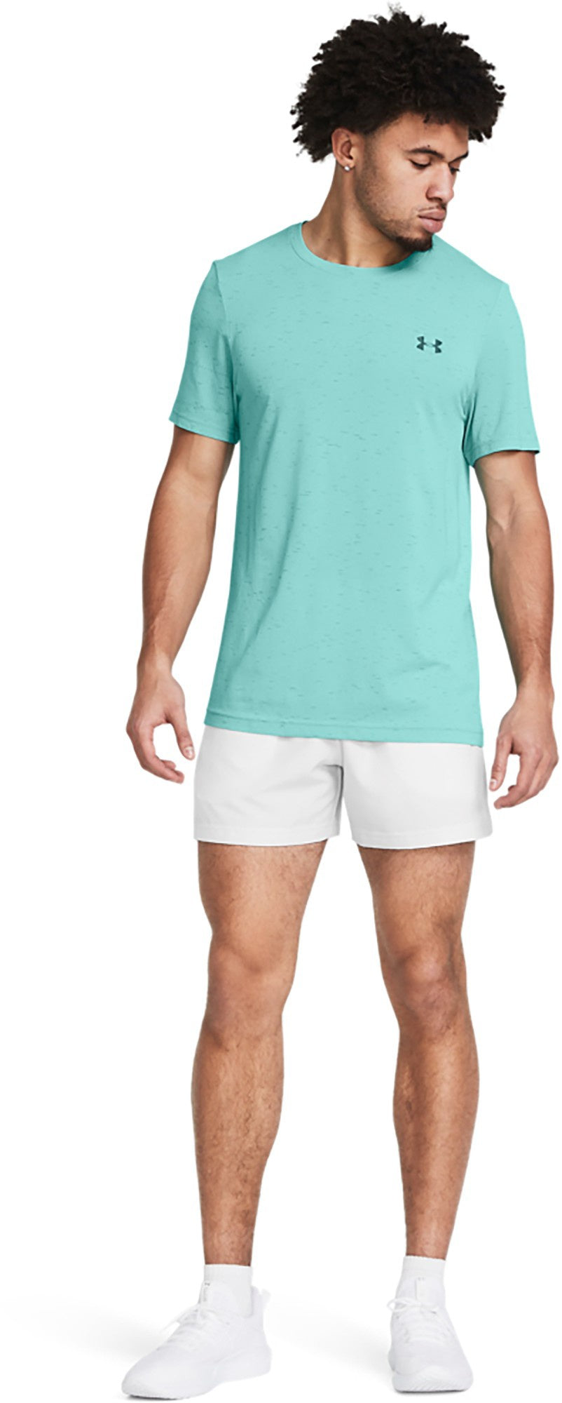 Under Armour Men's Woven 5 in Shorts 1383357-023 Distant Grey Black Size XL NWT