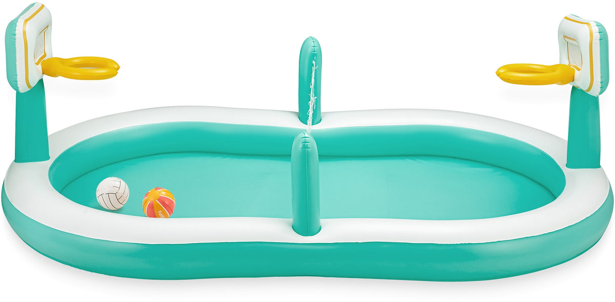 Funsicle Sports Arena 9.8 ft Inflatable Kids' Pool KB1054000 Basketball Volleyball New
