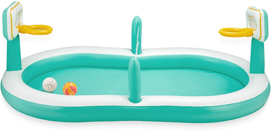 Funsicle Sports Arena 9.8 ft Inflatable Kids' Pool KB1054000 Basketball Volleyball New