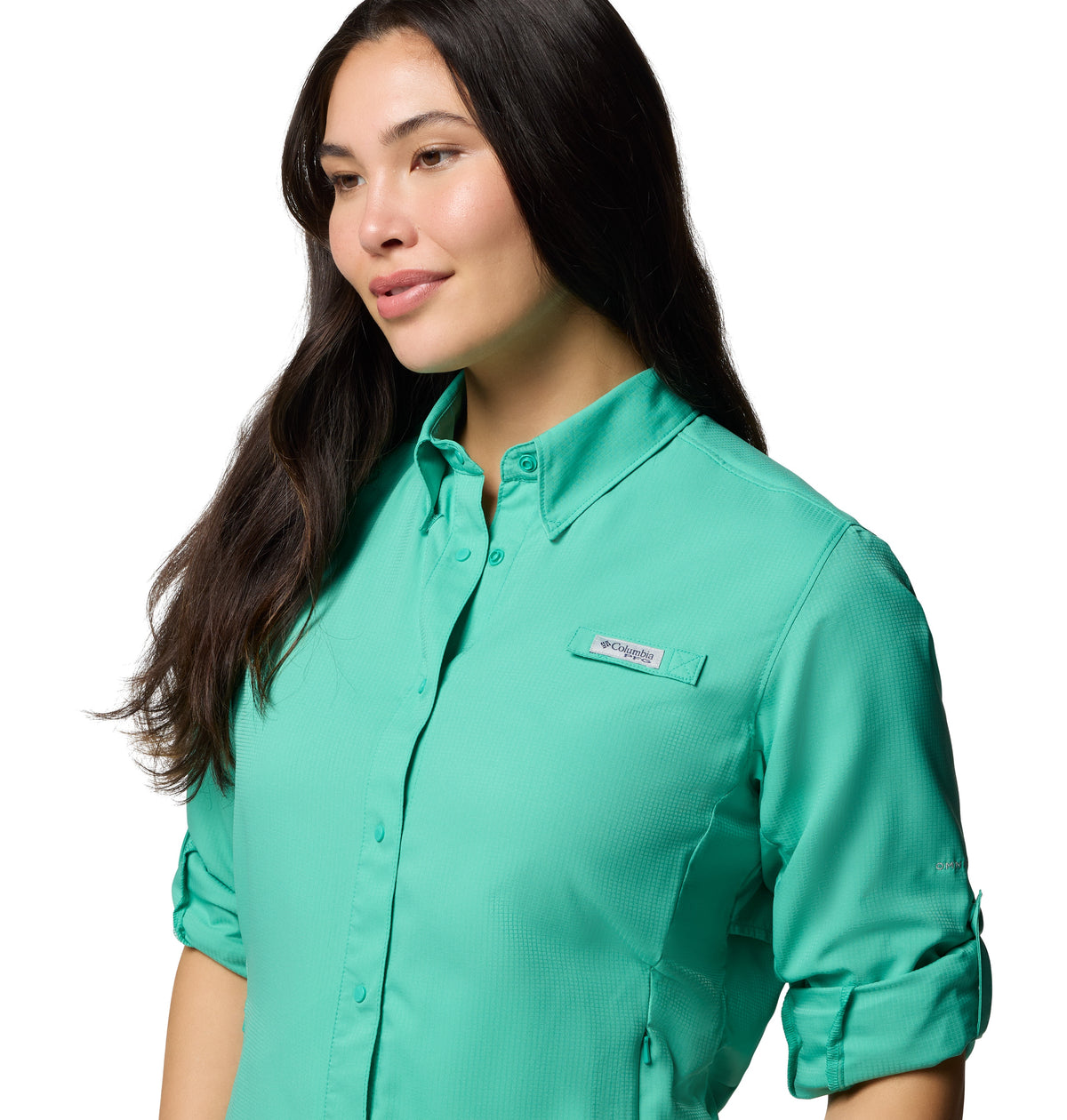 Columbia Women's PFG Tamiami II Long Sleeve Shirt Glaze Green Size XXL NWT