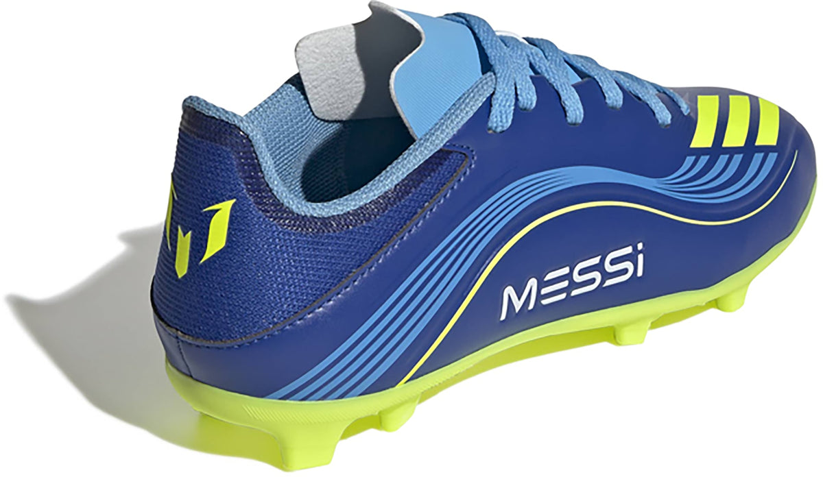 adidas Kids' F50 League FG/MG Messi Soccer Cleats JP7455 Blue Yellow Size 3.5Y NIB