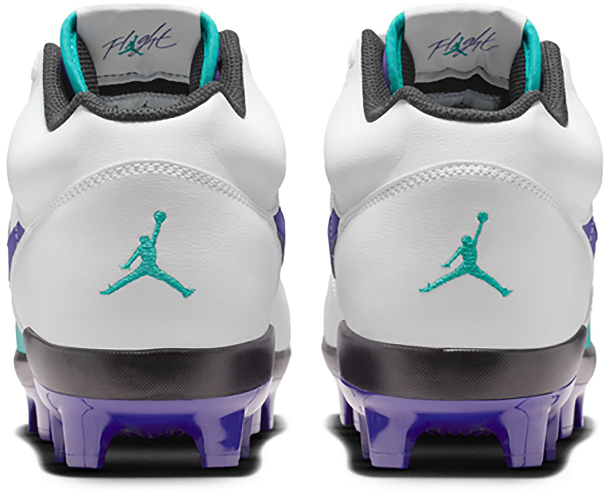 Jordan Men's Stadium 90 Low MCS Baseball Cleats HQ0211-105 White Purple Size 9.5 NIB