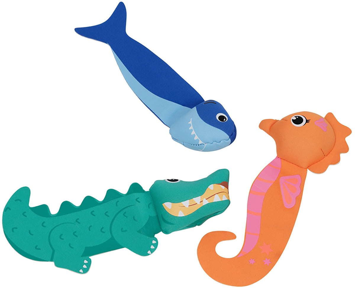Coconut Grove Aussie Gang 3-D Dive Streamers 3-Pack CG73DSAG Pool Toy New