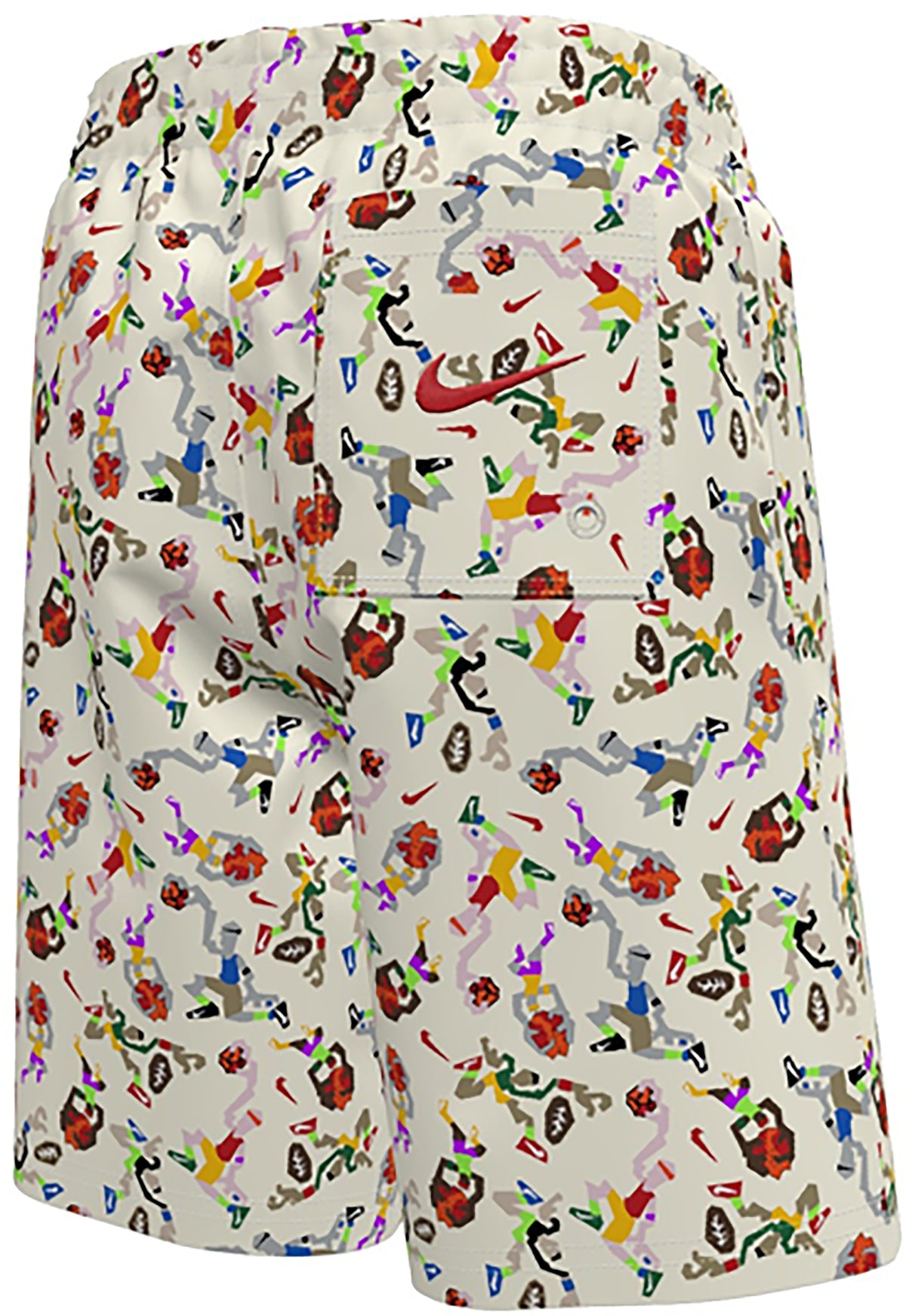 Nike Boys' Breaker Sports Guys Volley Swim Shorts 7 in NESSG799-107 White Youth Size L NWT