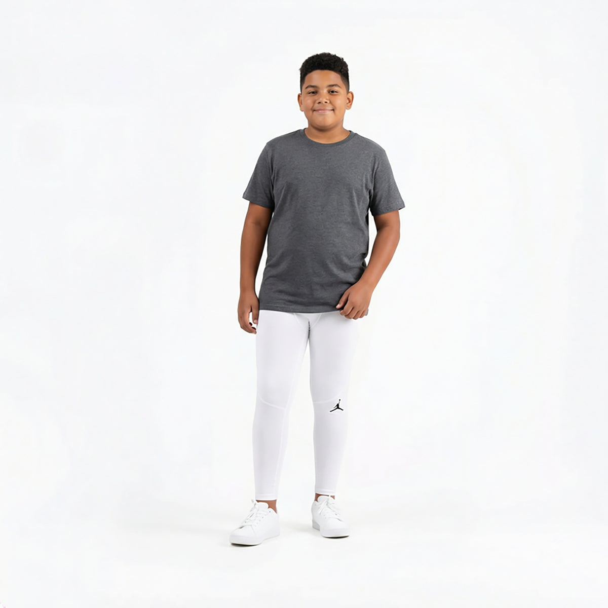 Jordan Boys' MJ Dri-FIT Sport Tight 95D298 White Youth Size L NWT