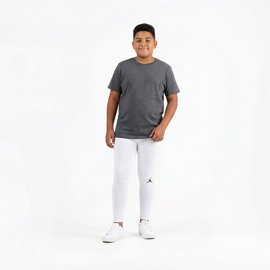 Jordan Boys' MJ Dri-FIT Sport Tight 95D298 White Youth Size L NWT