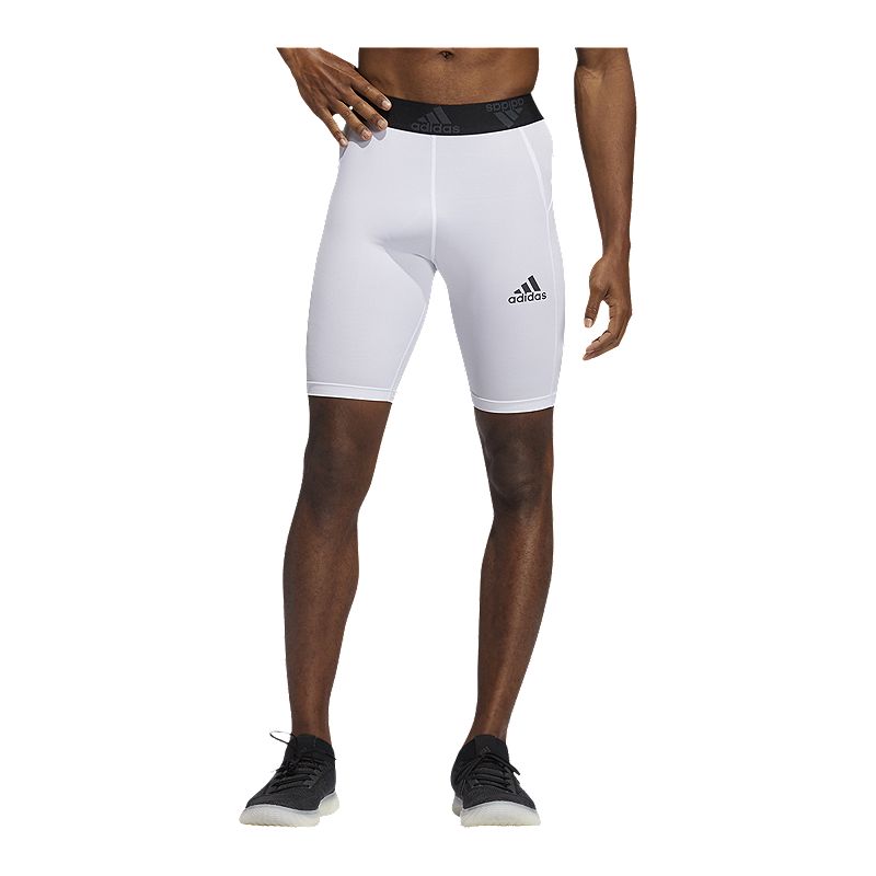 Adidas Techfit Compression Shorts - Men's - White, Size XXL - Adidas