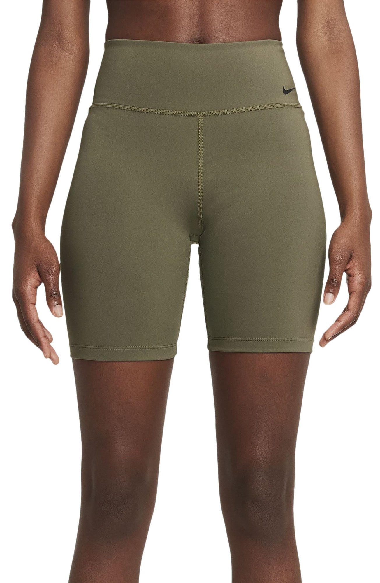 Women's Nike One Midrise Bike Shorts, Size: XS, Red/Coppr - Nike