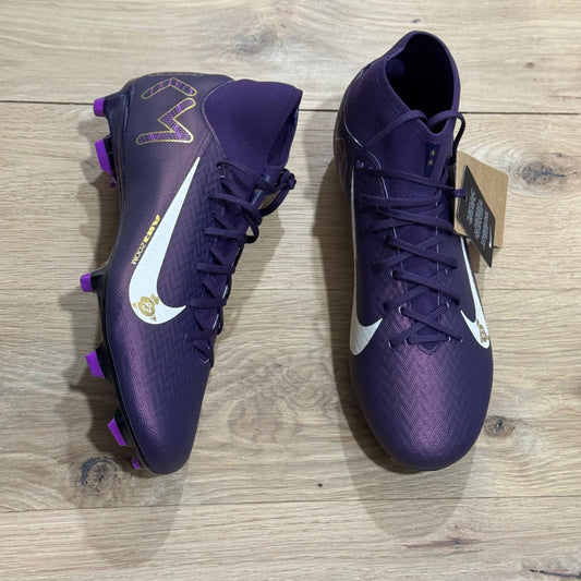 Nike Mercurial Superfly IX Elite FG Purple White Gold Soccer Cleats New