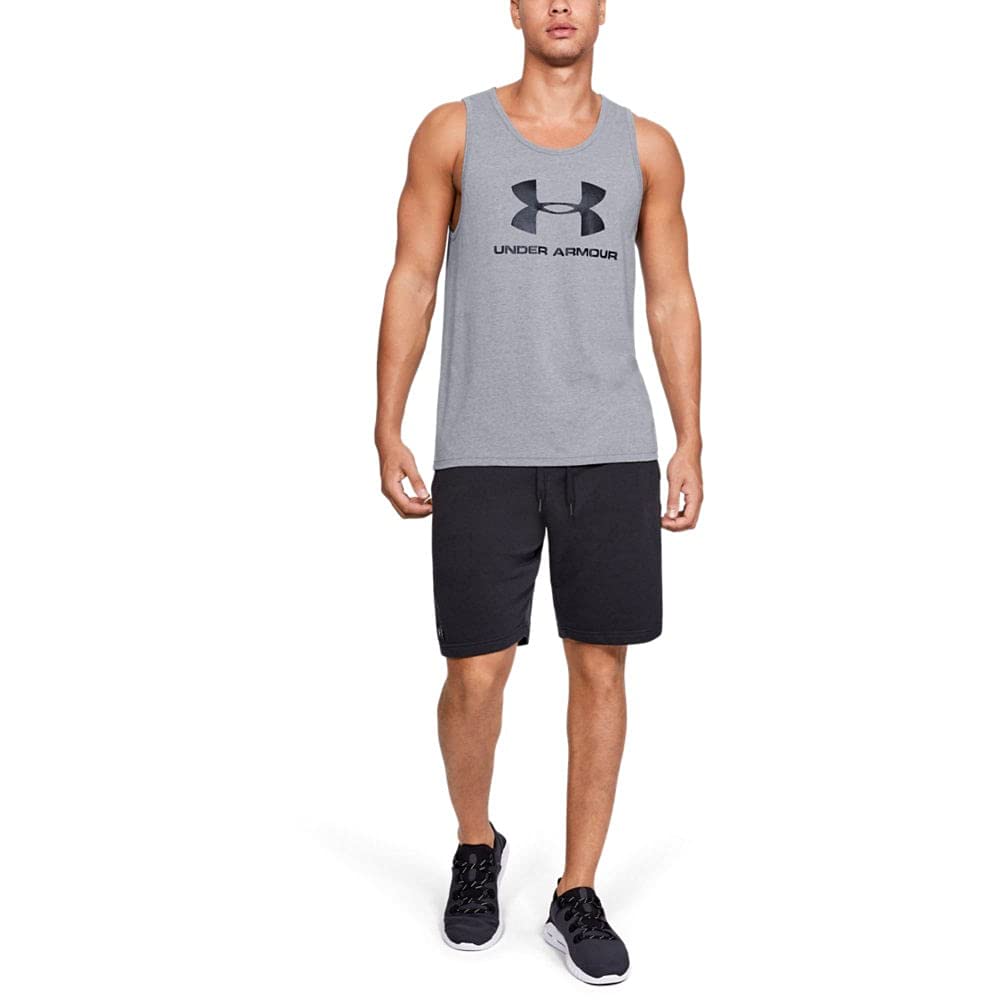 Under Armour Men's UA Sportstyle Logo Tank SM Gray - Under Armour