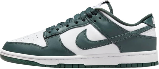 Nike Dunk Low Retro Men's Shoes (DV0833-111, White/White/Vintage Green) Size 11 and 14