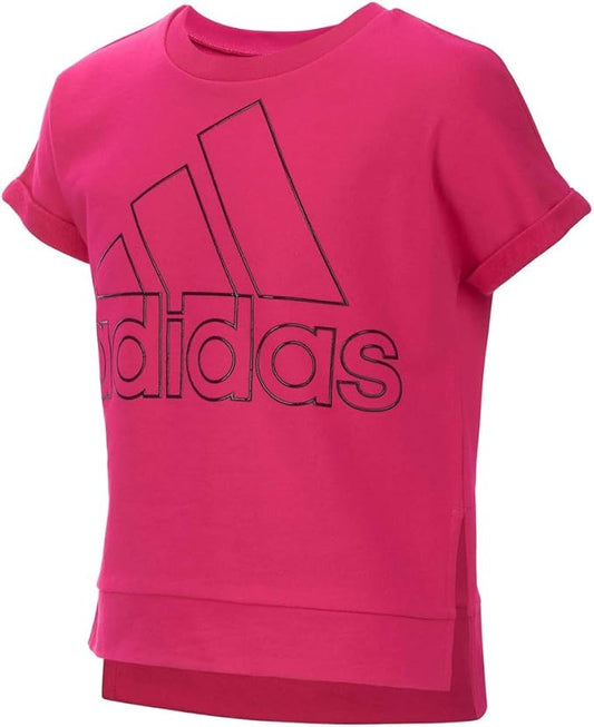 adidas Girls’ T-Shirt – Magenta | AA4715 (S 7/8) - Adidas