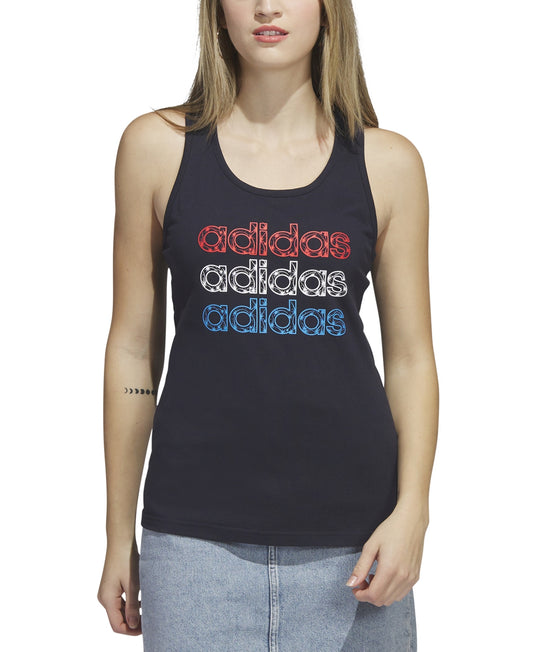 Adidas Women's Americana 2023 XS Graphic Tank Top - Navy