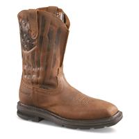 Ariat Sierra Shock Shield Patriot Steel Toe Work Boots Distressed Brown Size 13