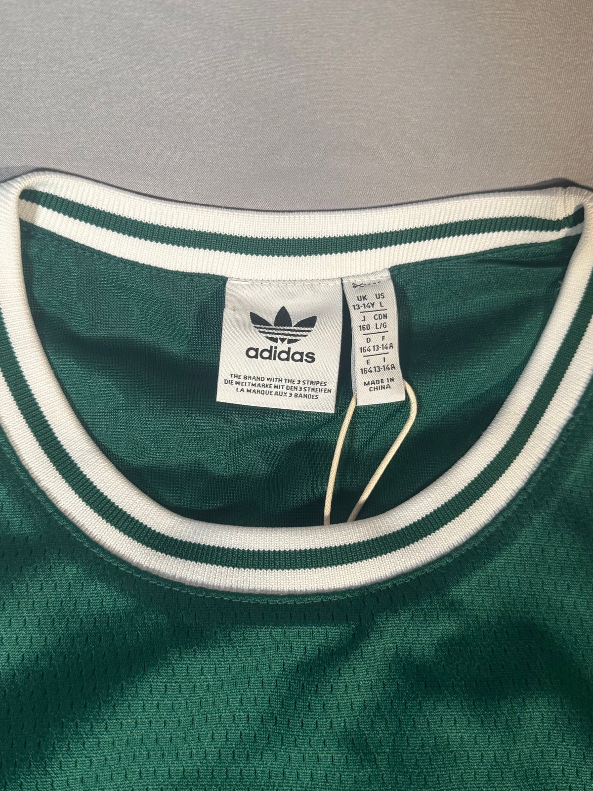 adidas Originals Boys' Basketball Tank JW1981 Collegiate Green Youth NWT