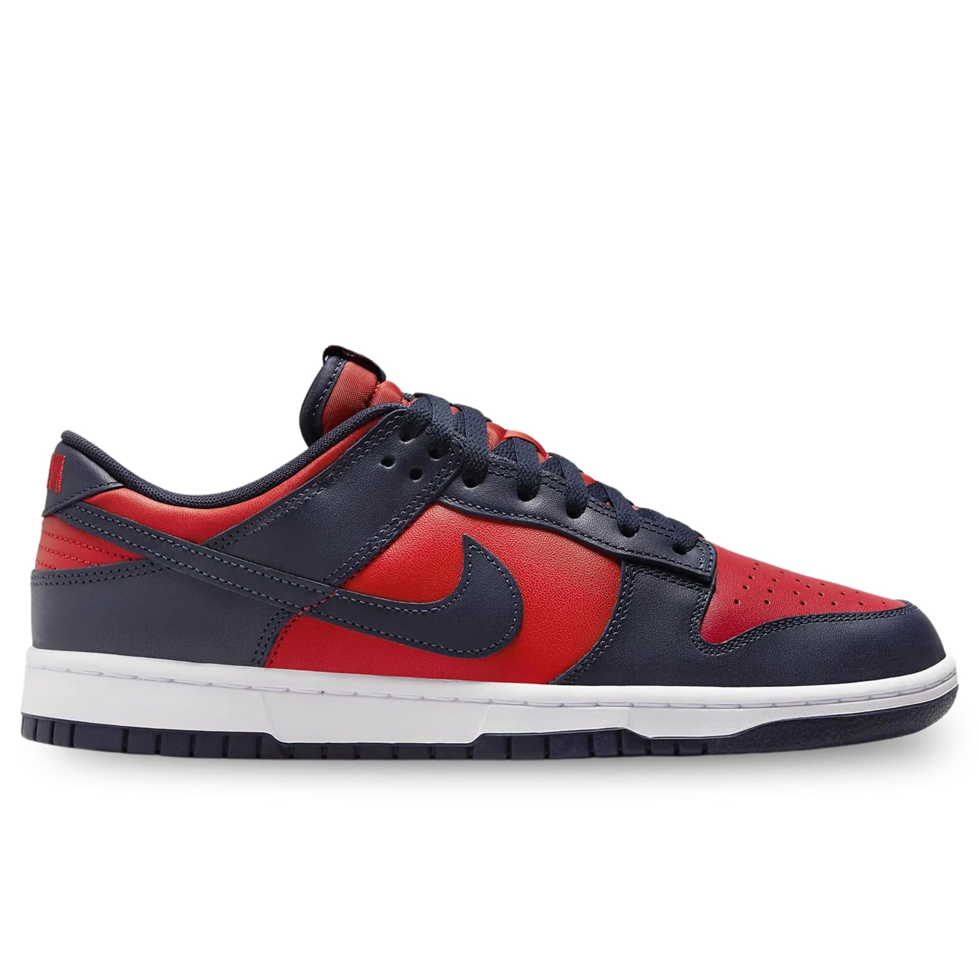 NIKE Dunk Low Retro Men's Sneaker, University Red Obsidian White, 12 - Nike