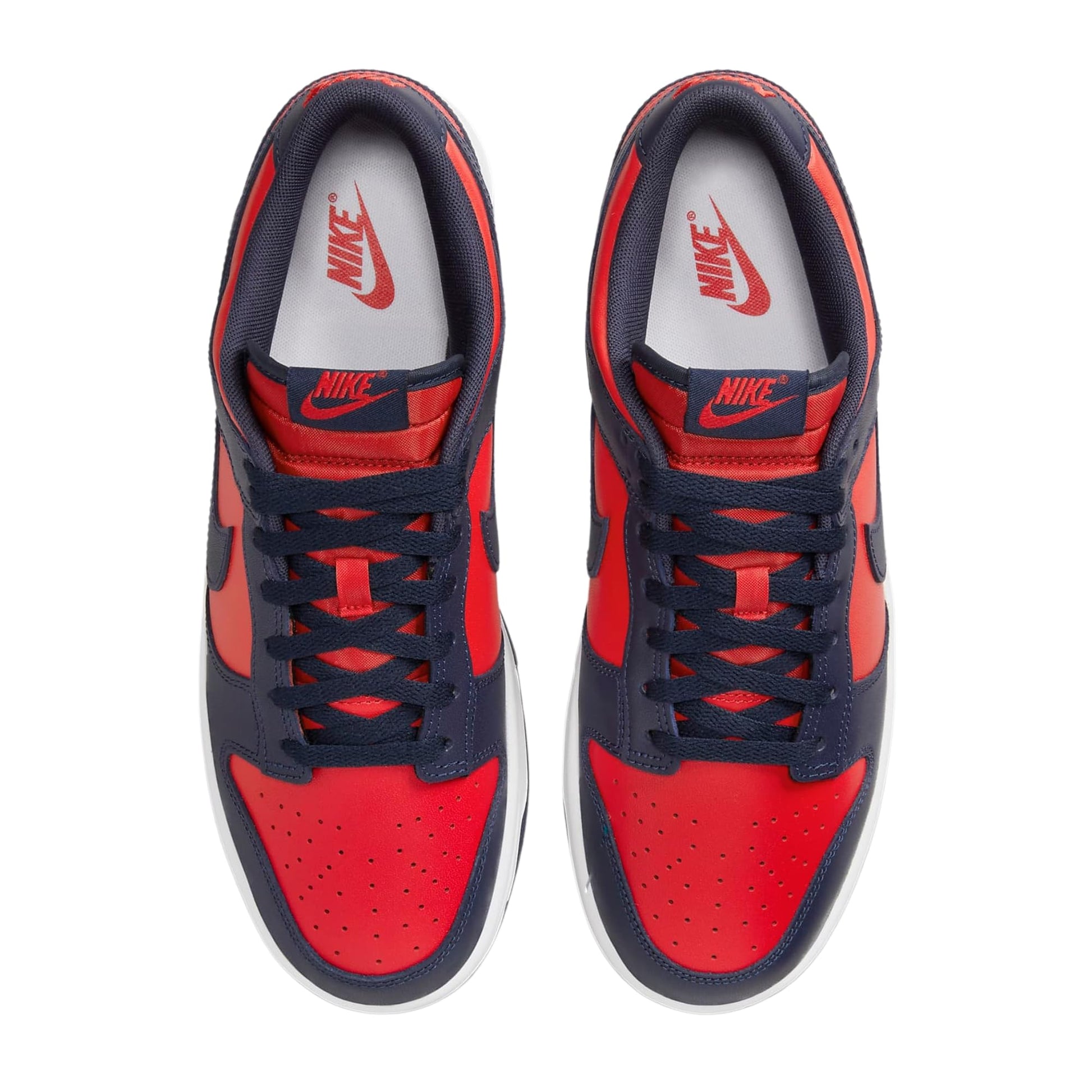 NIKE Dunk Low Retro Men's Sneaker, University Red Obsidian White, 12 - Nike