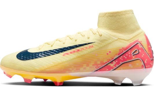 Nike Men's Zm Superfly 10 Elite Cleats Kylian Mbappé Fg Football Boots, Lt Laser Orange Armory Navy, 12