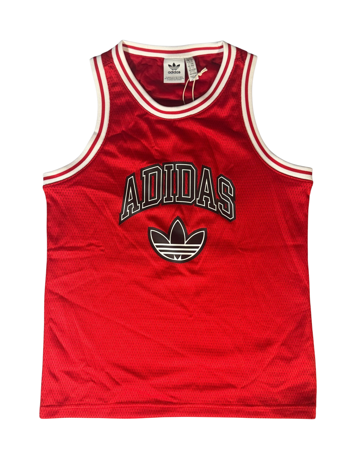 adidas Originals Boys' Basketball Tank JW1982 Better Scarlet Youth NWT