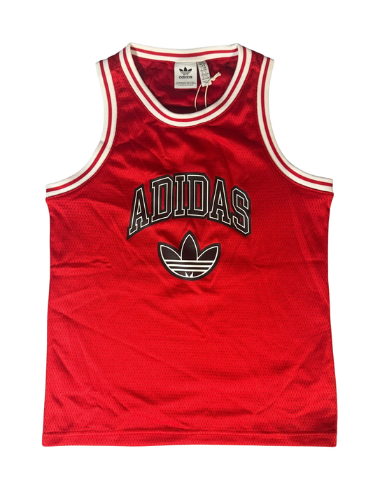adidas Originals Boys' Basketball Tank JW1982 Better Scarlet Youth NWT