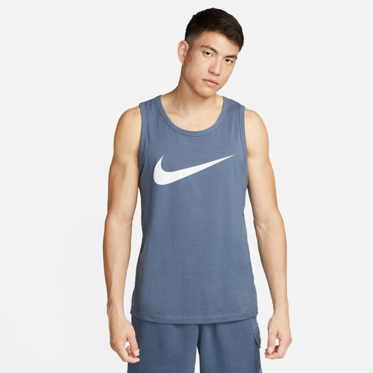 Nike Men's Sportswear Swoosh Icon Tank Top Diffused Blue, Small - Men's Athletic Performance Tops