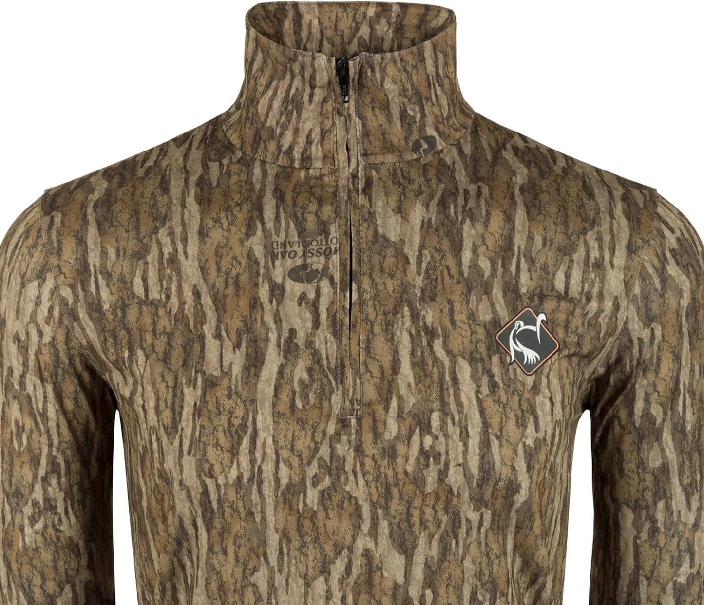 Drake Performance 1/4 Zip – Bottomland Camo (S)