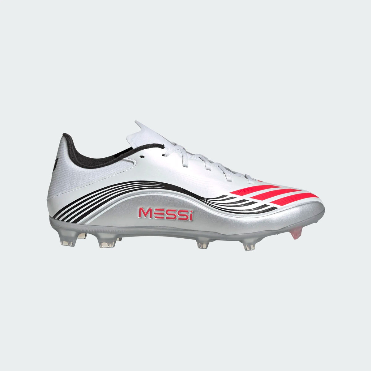 adidas F50 League FG/MG Messi Soccer Cleats White Red NIB