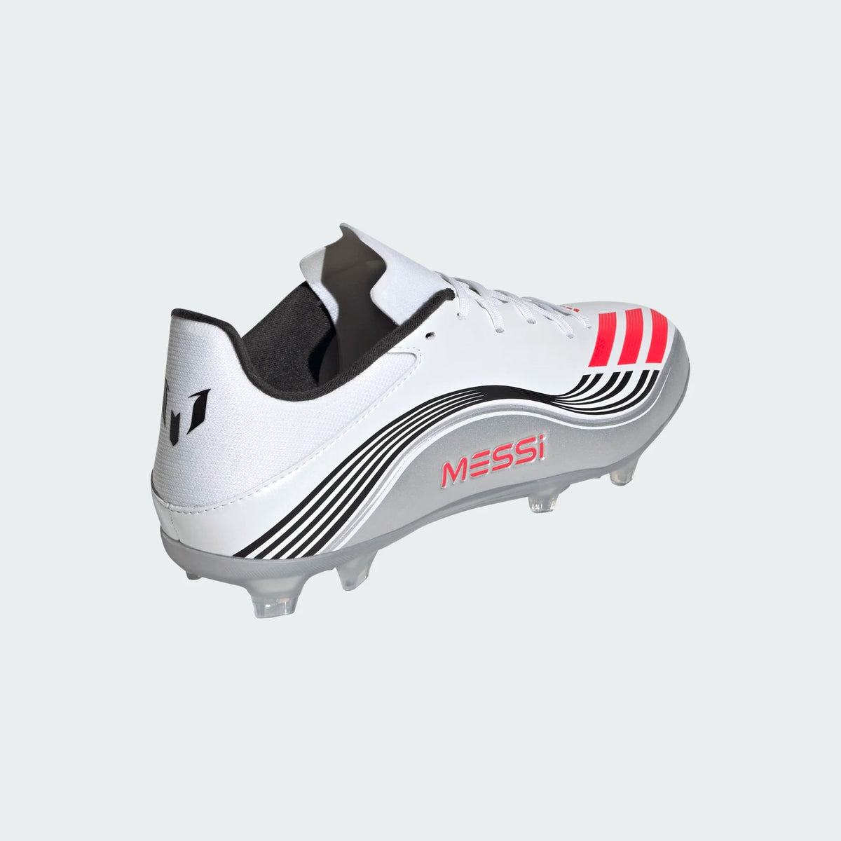 adidas F50 League FG/MG Messi Soccer Cleats White Red NIB