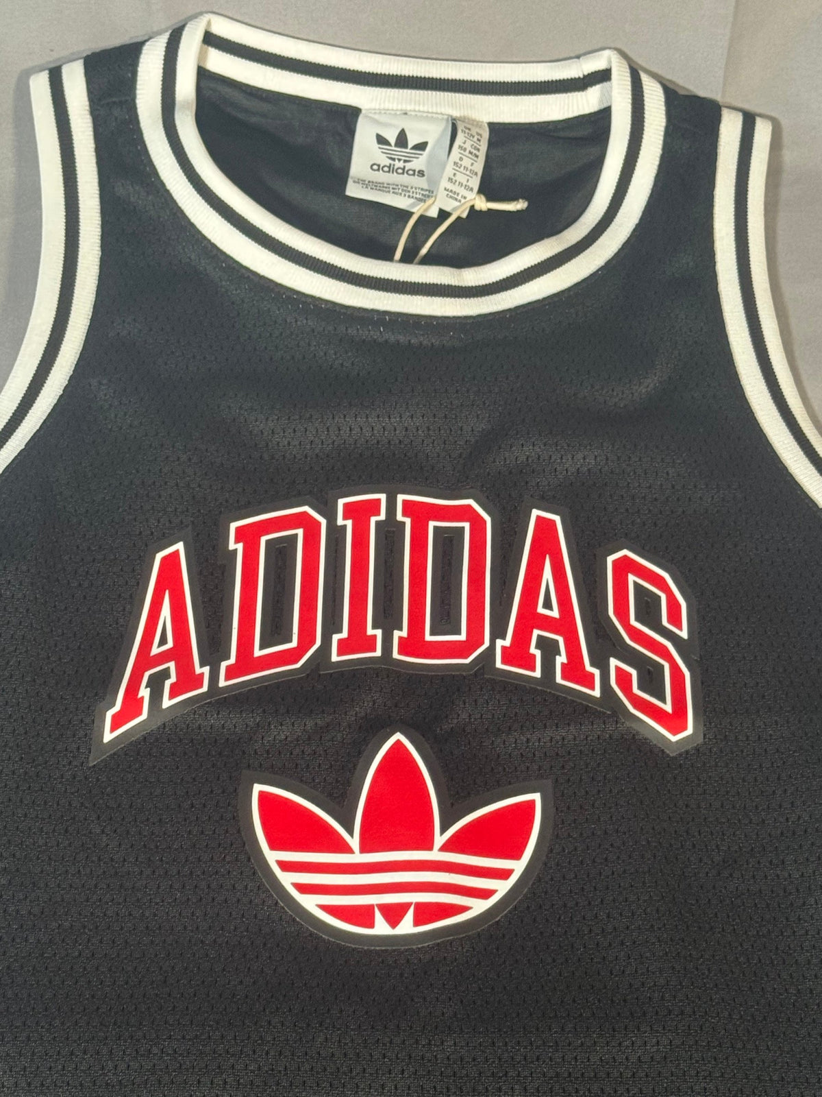 adidas Originals Boys' Basketball Tank JW1983 Black Youth NWT
