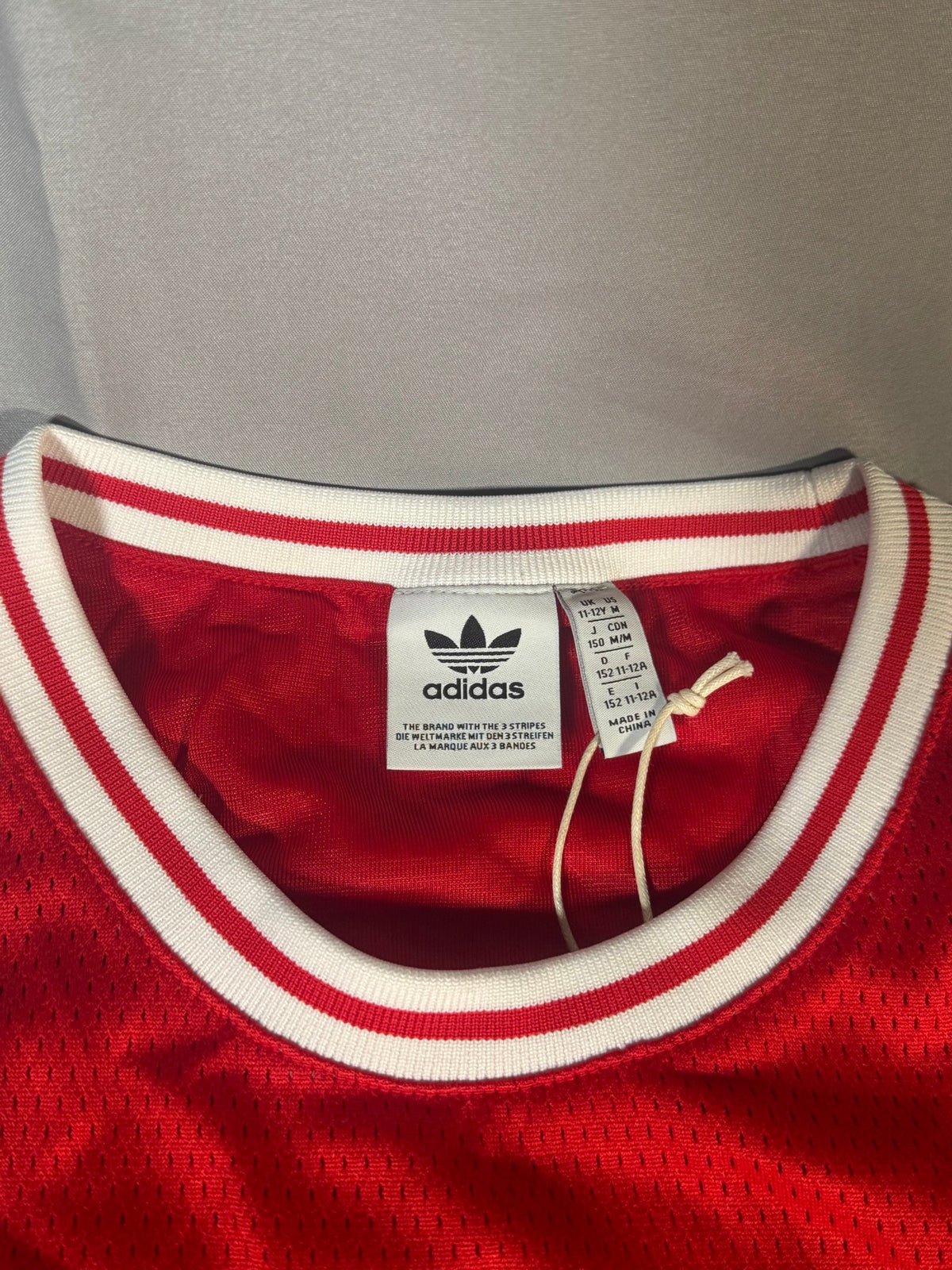 adidas Originals Boys' Basketball Tank JW1982 Better Scarlet Youth NWT