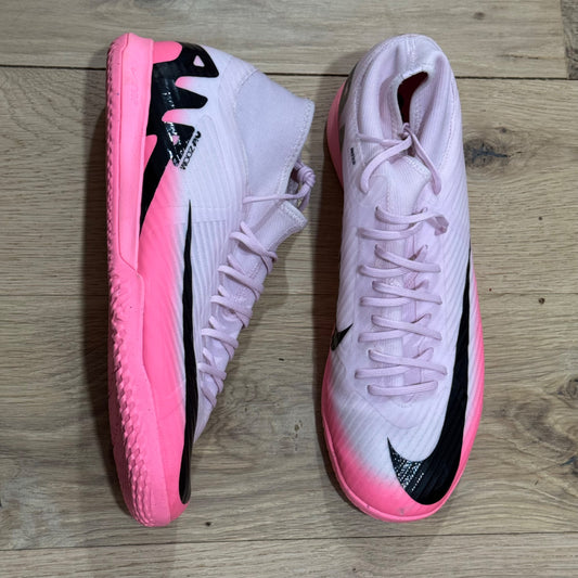 Nike Zoom Superfly 9 Academy IC DJ5627-601 Size 11 Pink Foam Black Excellent