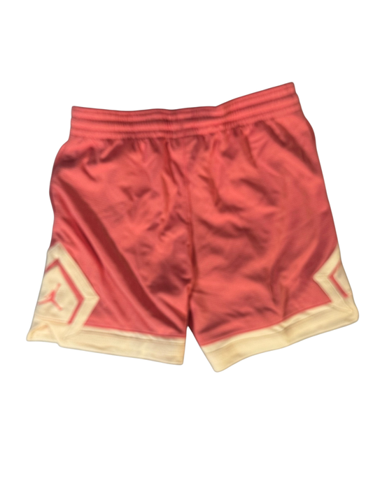 Jordan Girls' Diamond Shorts 45D403-A0Y Pink Salt Youth New With Tags