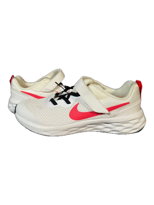 Nike Revolution 6 NN PSV Kids Shoes DD1095-101 White Sea Coral Gridiron