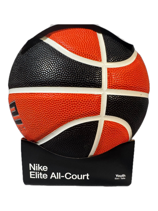 Nike Elite All-Court Basketball Youth Size 5 Black Orange Indoor Outdoor NWT