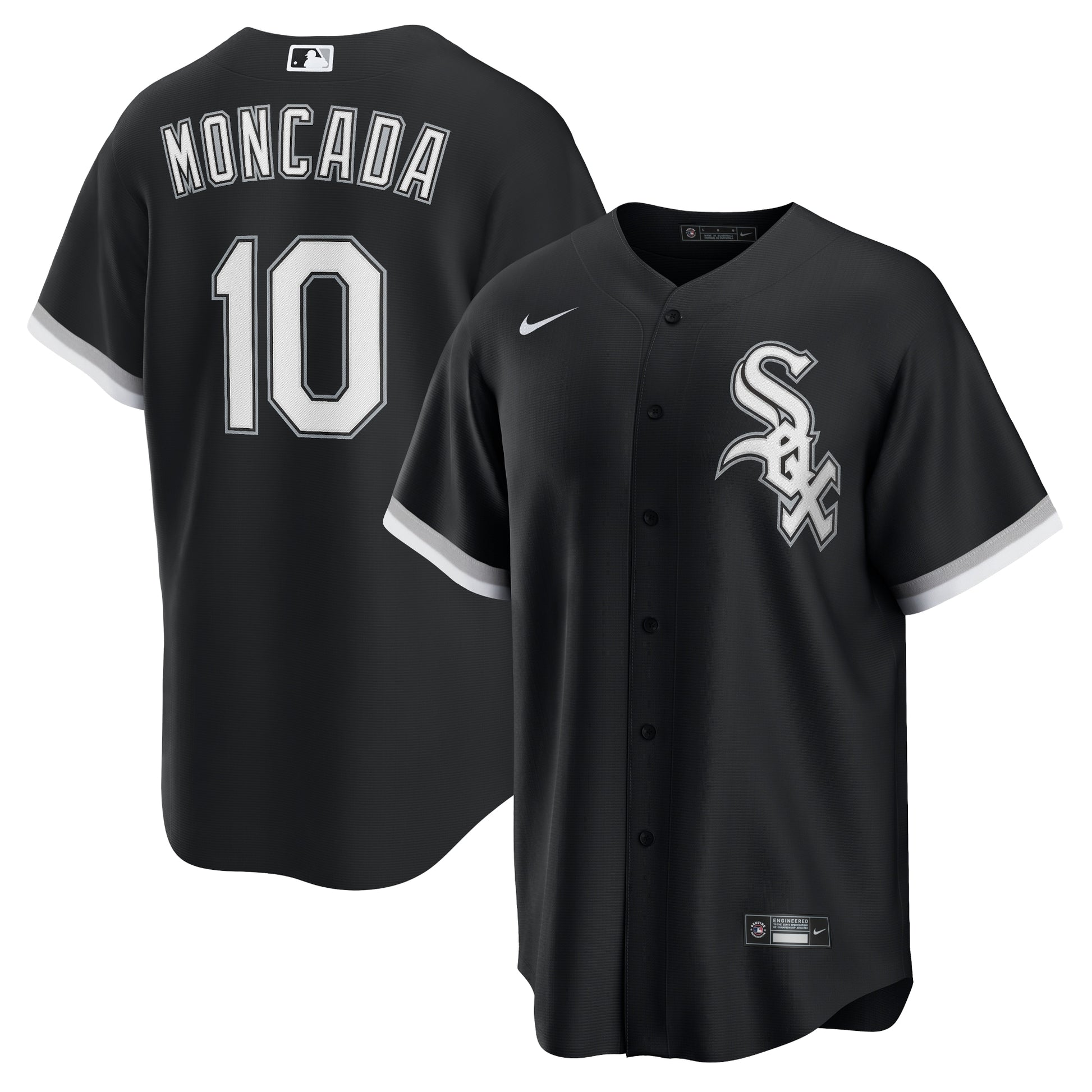 Yoan Moncada Chicago White Sox Nike Alternate Replica Player Name Jersey - Black - Size S - Nike